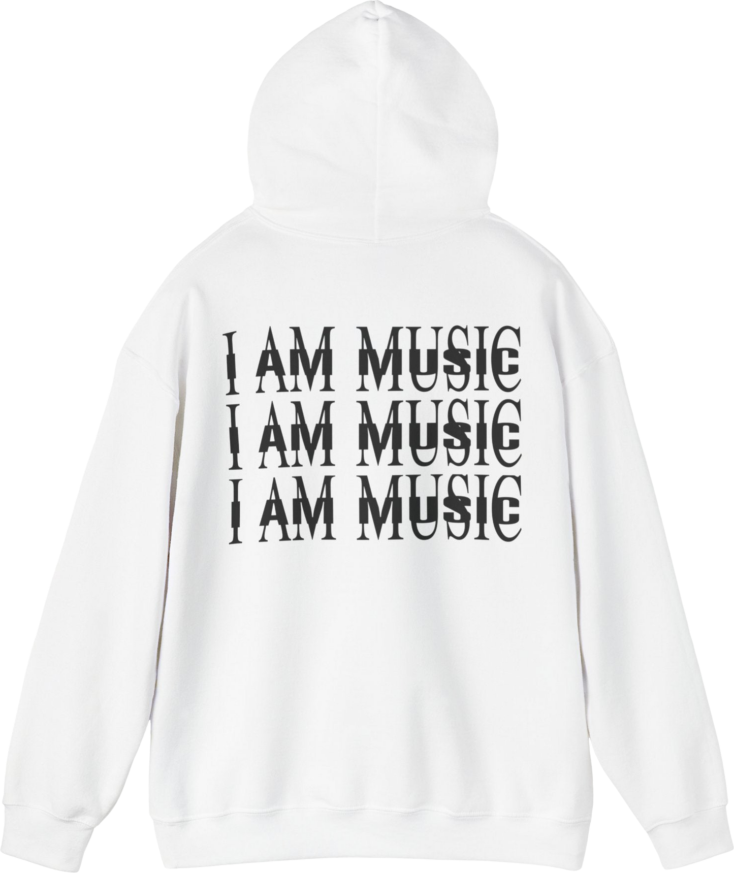 I AM MUSIC HOODIE WHITE