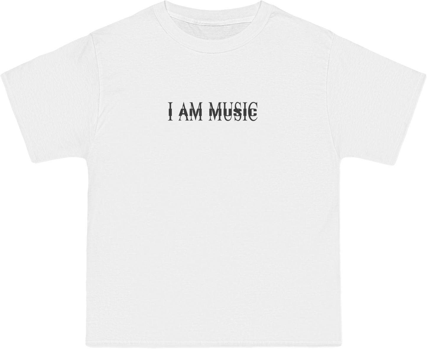 I AM MUSIC TEE WHITE