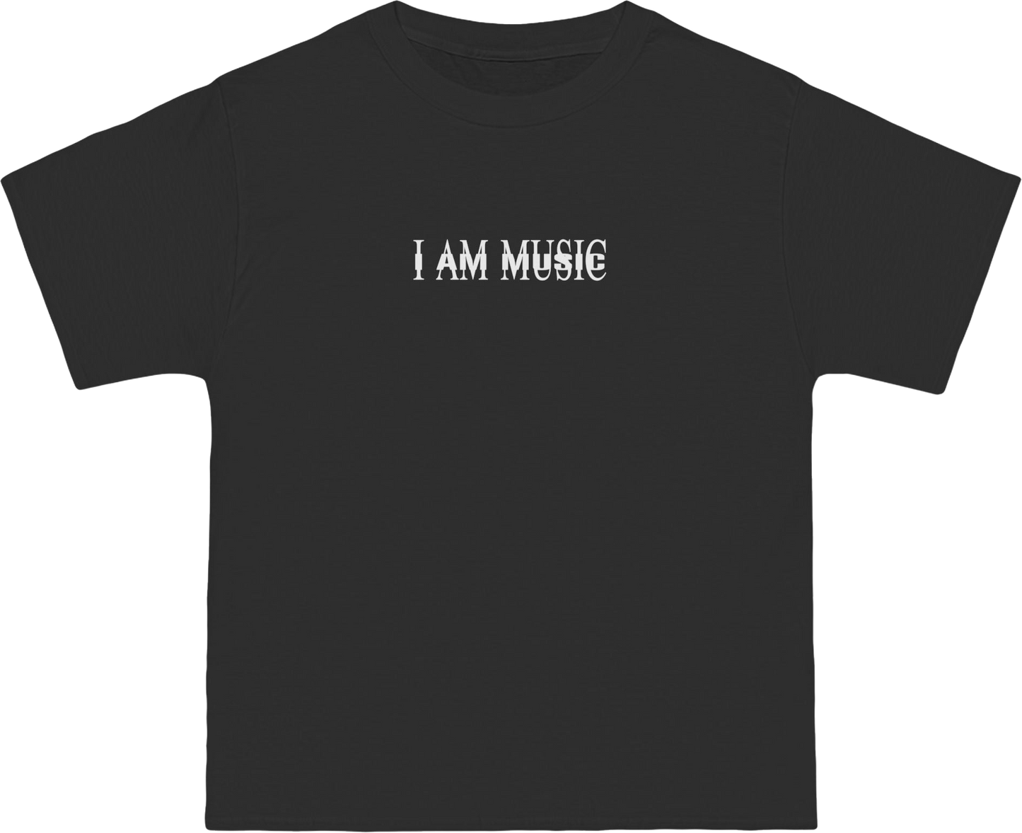 I AM MUSIC TEE BLACK